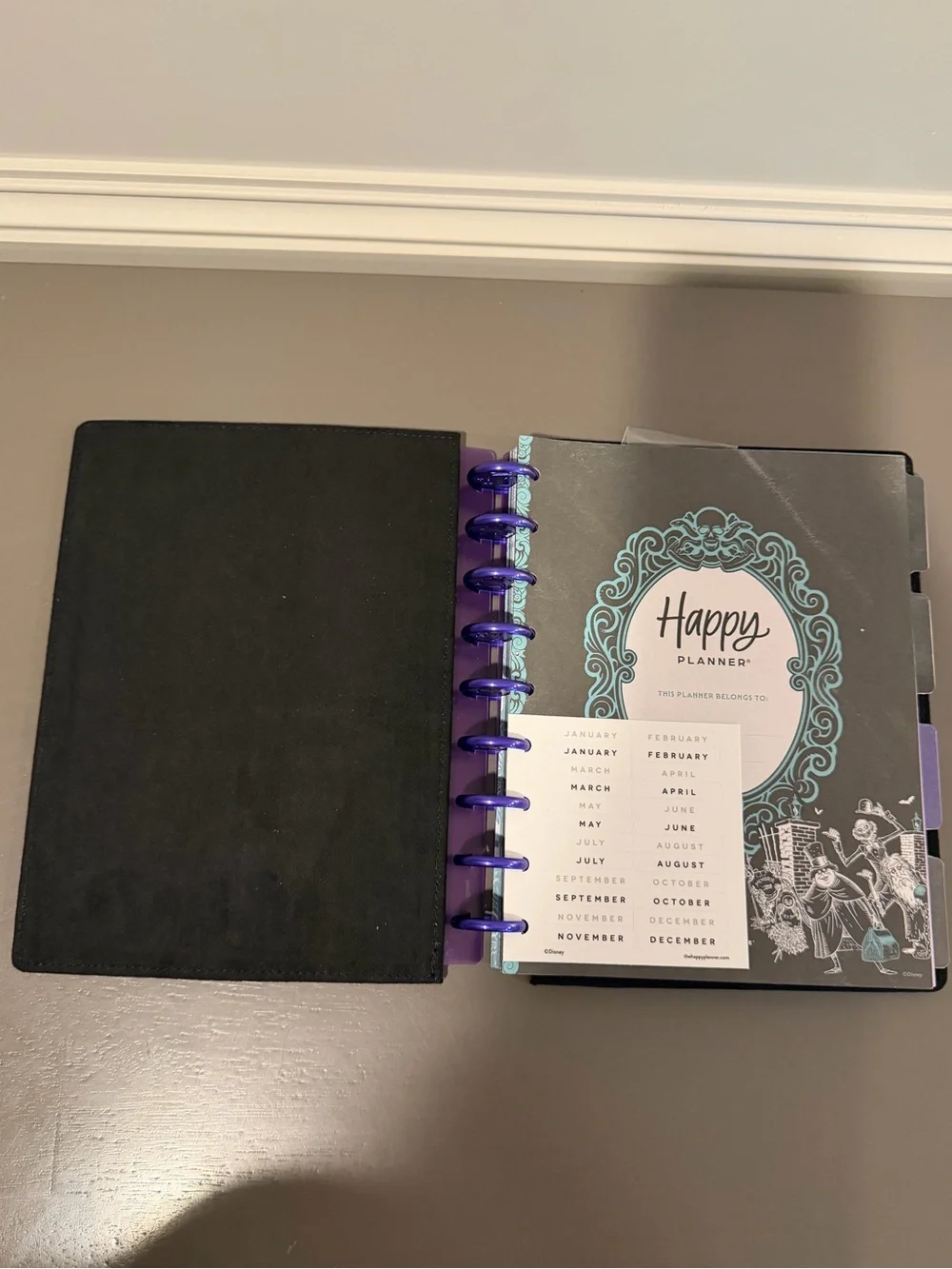 Happy Planner Haunted Mansion Deluxe Undated Classic Dashboard Planner
